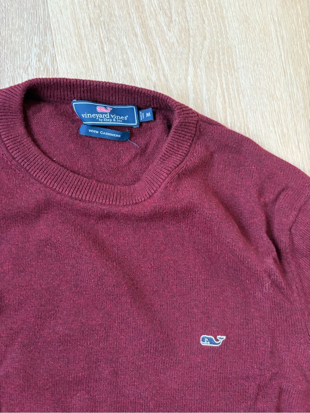 Vineyard Vines Men's Wine/Burgundy Crewneck Sweater